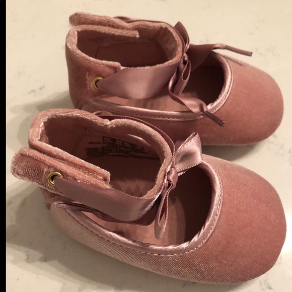 Infant velvet bow shoes - Picture 2 of 3